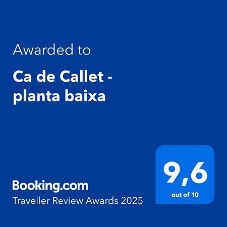 Ca De Callet - Planta Baixa Taull Luaran gambar